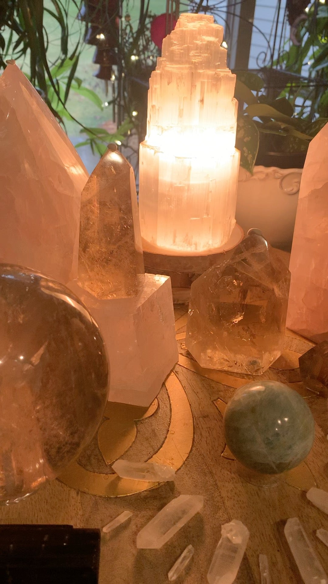 Selenite Energy Lamp