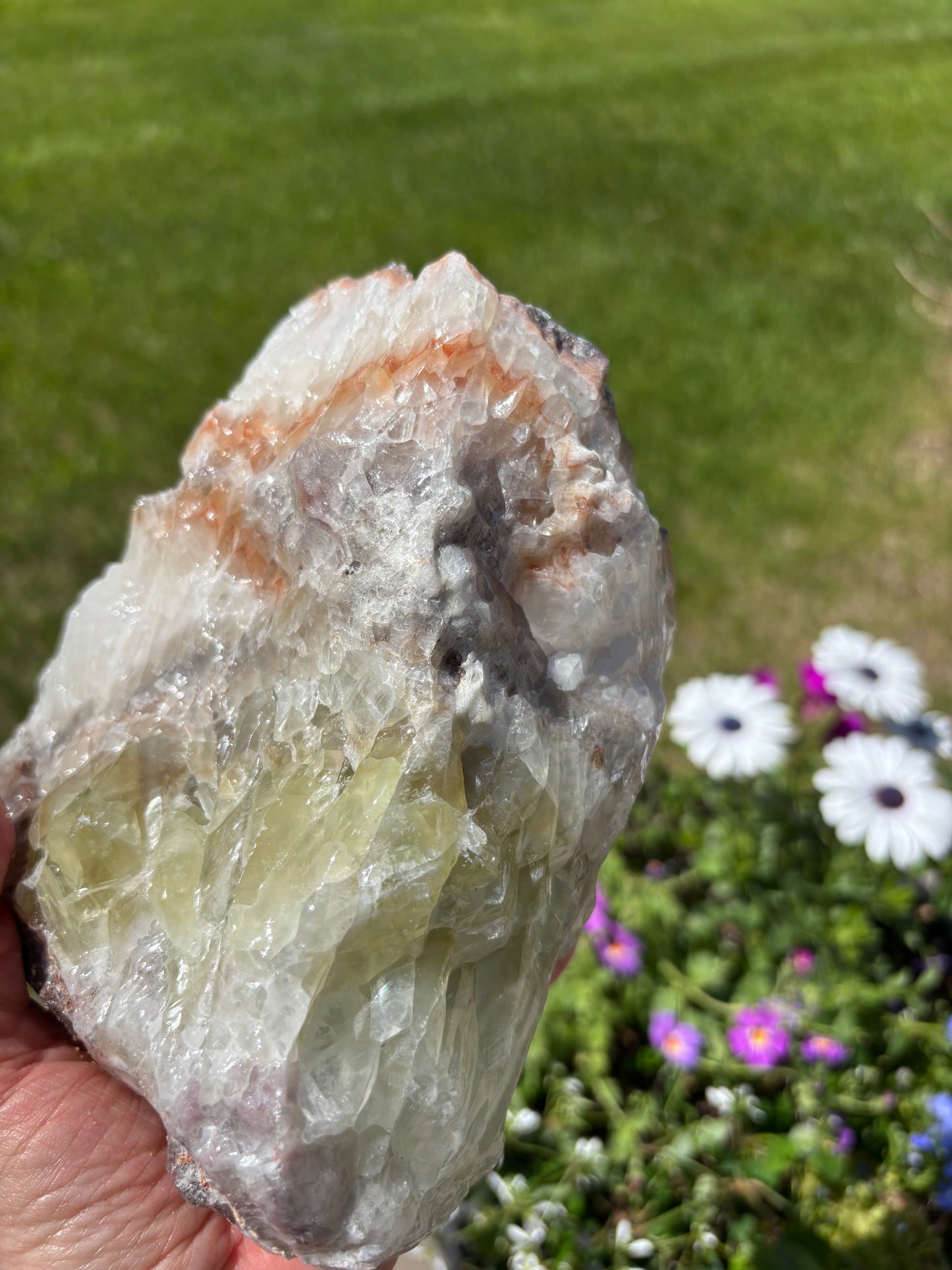 Green Calcite natural - Mexico