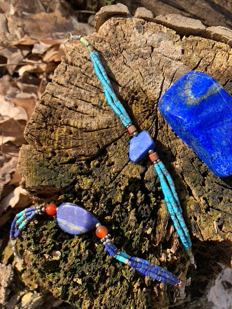 Lapis Lazuli and Turquoise bracelet - Afghanistan