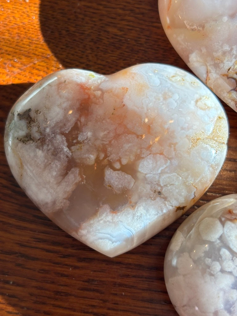 Flower Agate - Heart | Madagascar