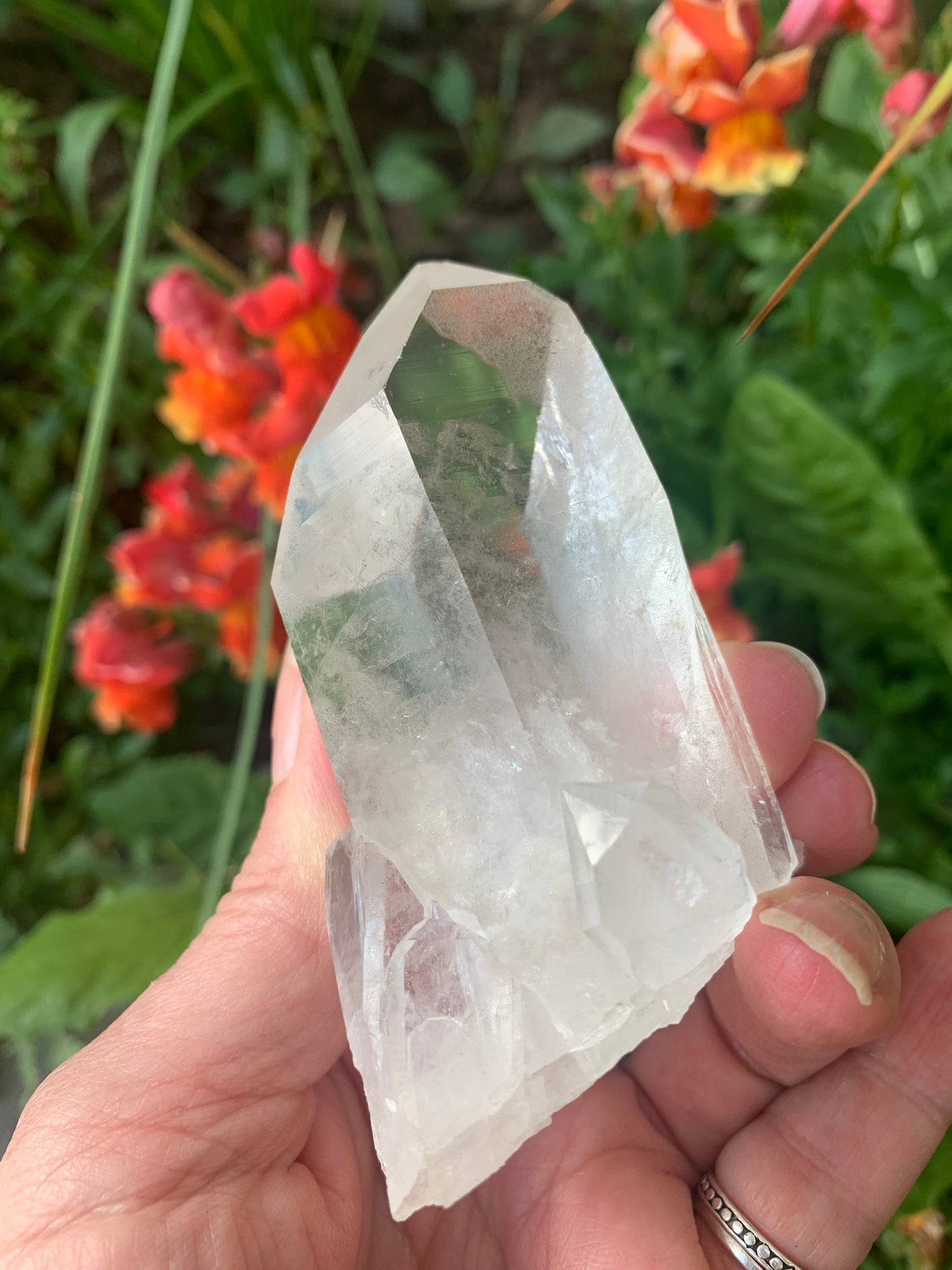 Rainbow Quartz Cluster