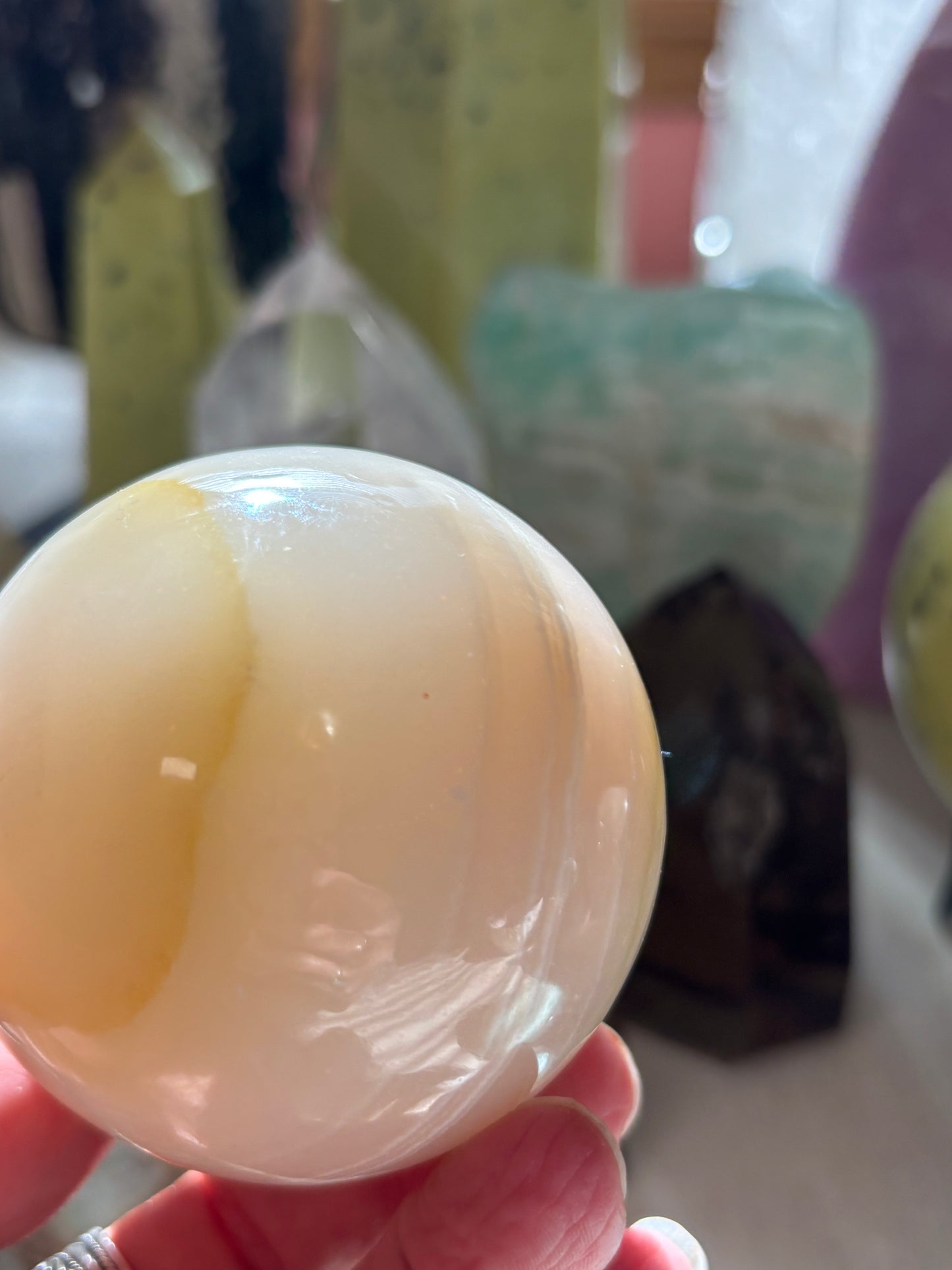 Watermelon Calcite - Sphere - Pakistan