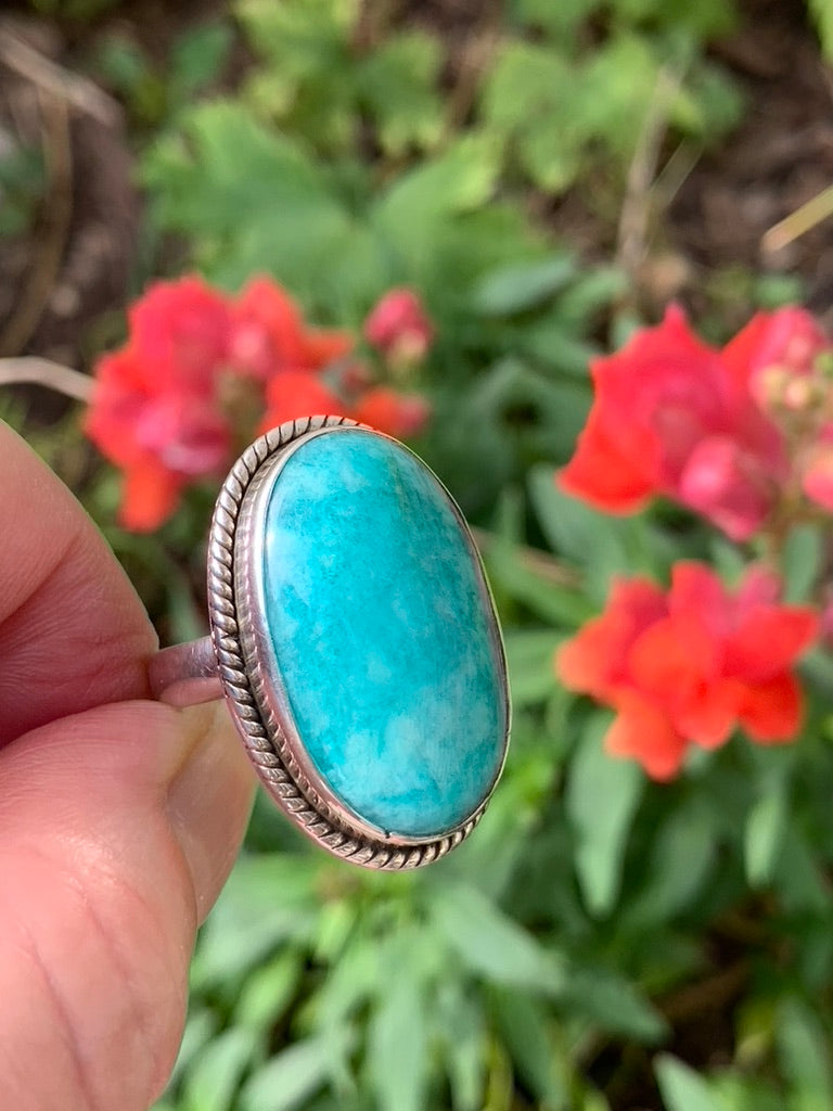 Amazonite Ring size 8.5