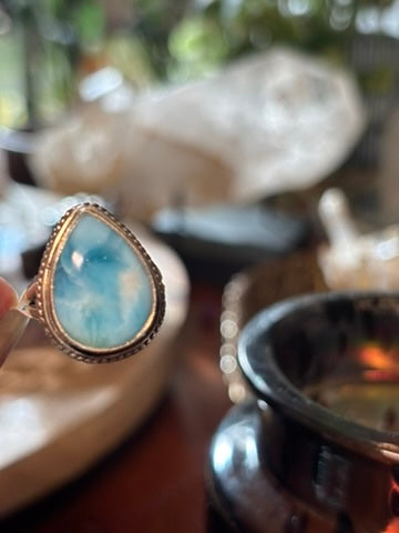Larimar Ring Size 7