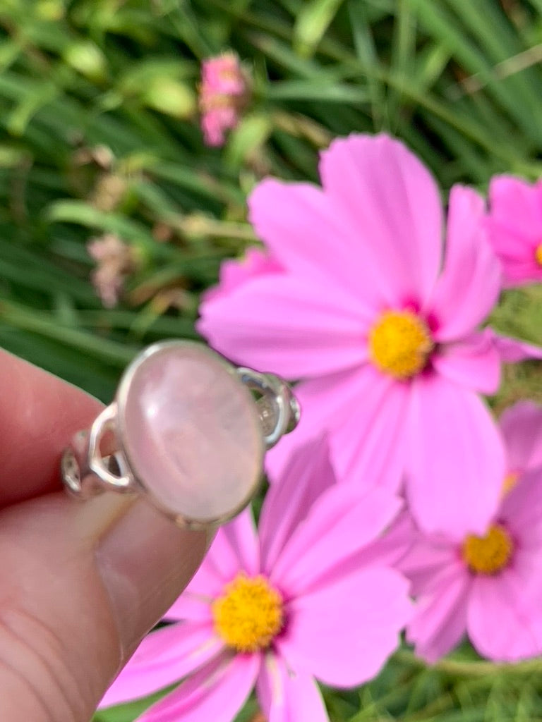 Rose Quartz Ring size 8