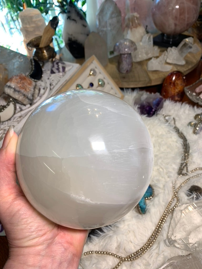 Selenite Sphere