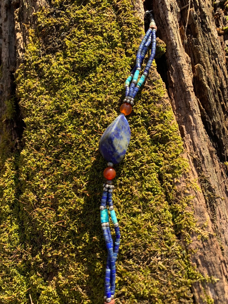 Lapis Lazuli and Turquoise bracelet - Afghanistan