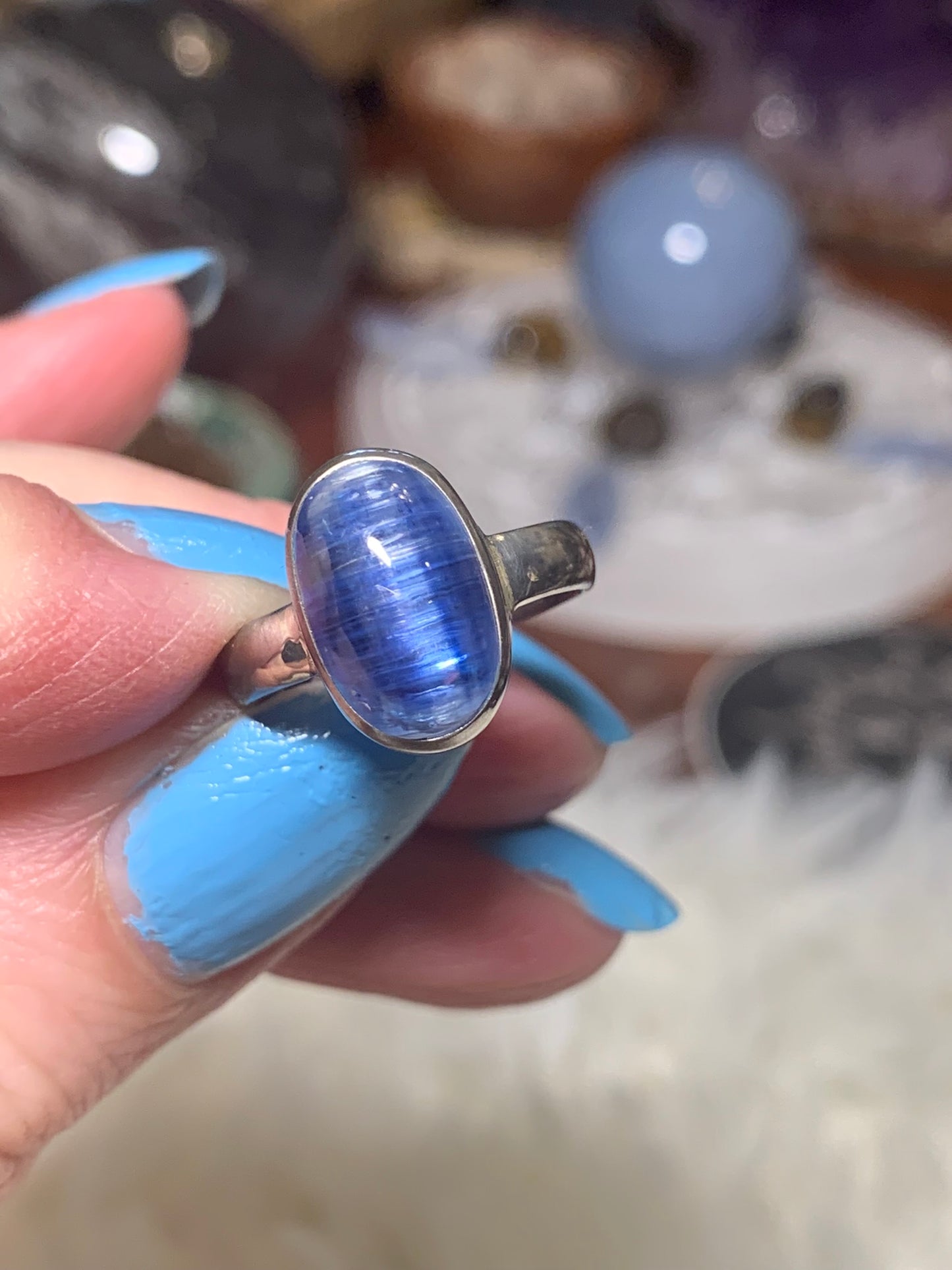 Blue Kyanite Ring size 6