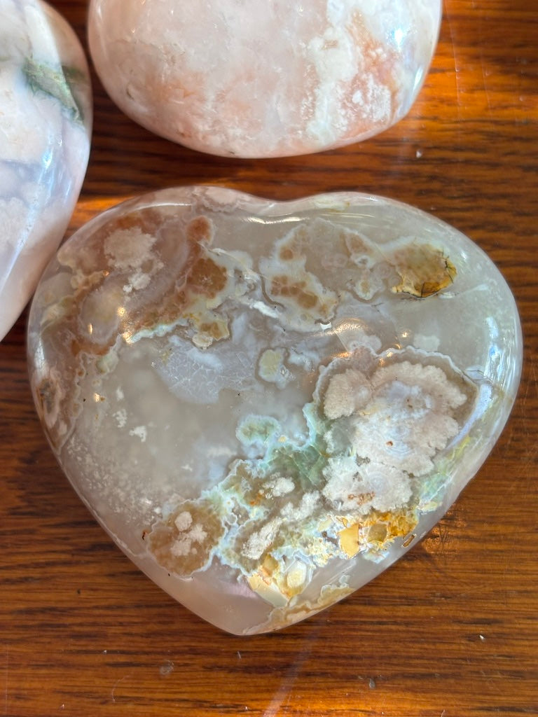 Flower Agate - Heart | Madagascar