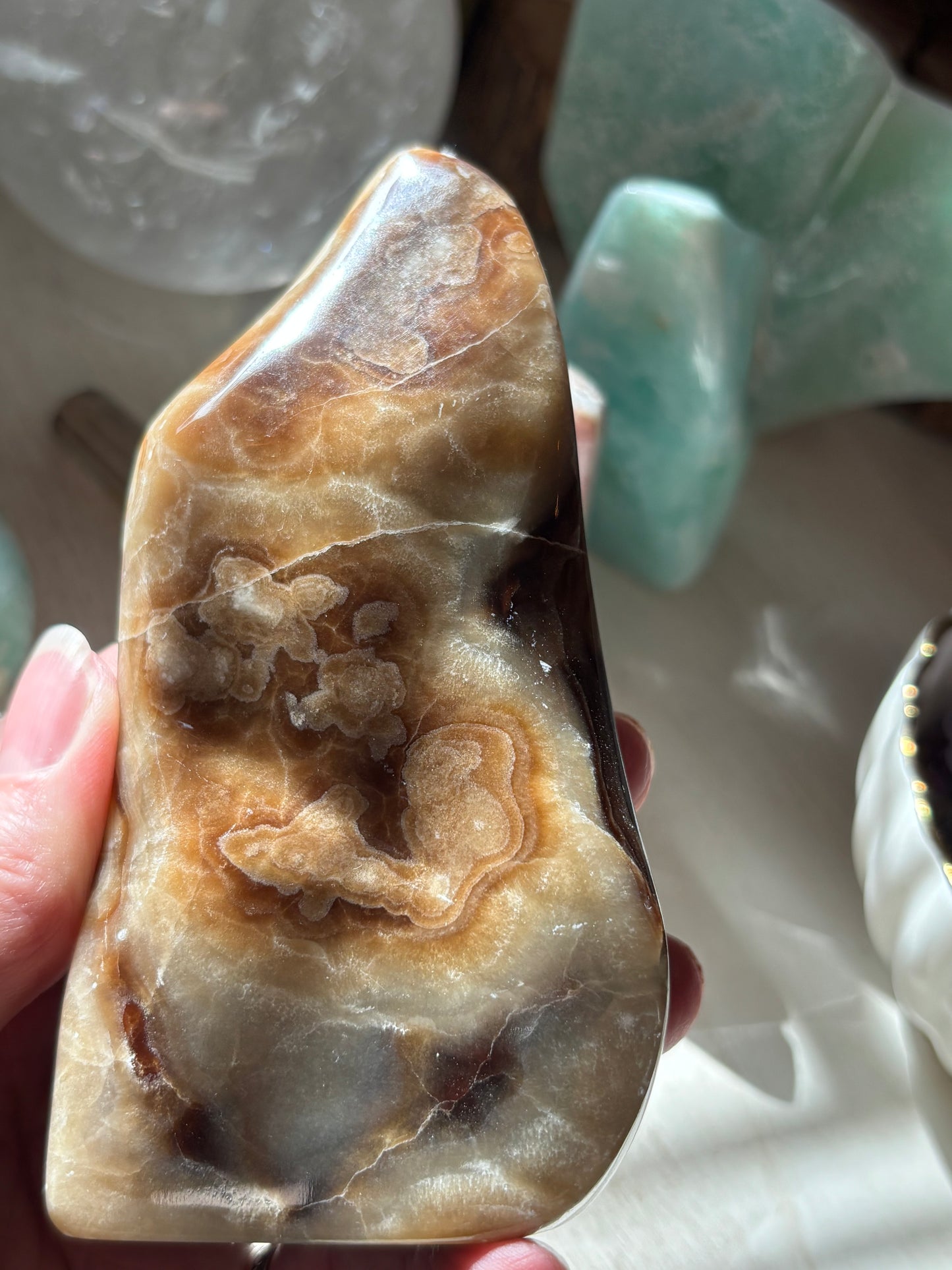 Chocolate Calcite - Free Form | Pakistan