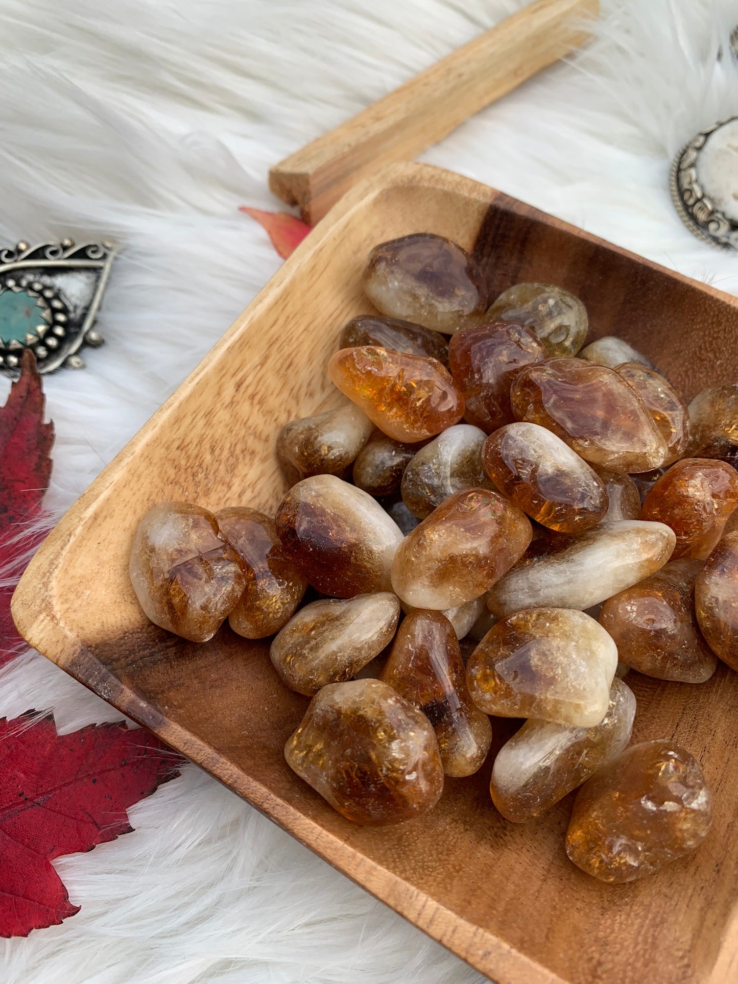 Cognac Citrine | Golden Amethyst - Tumble | Brazil