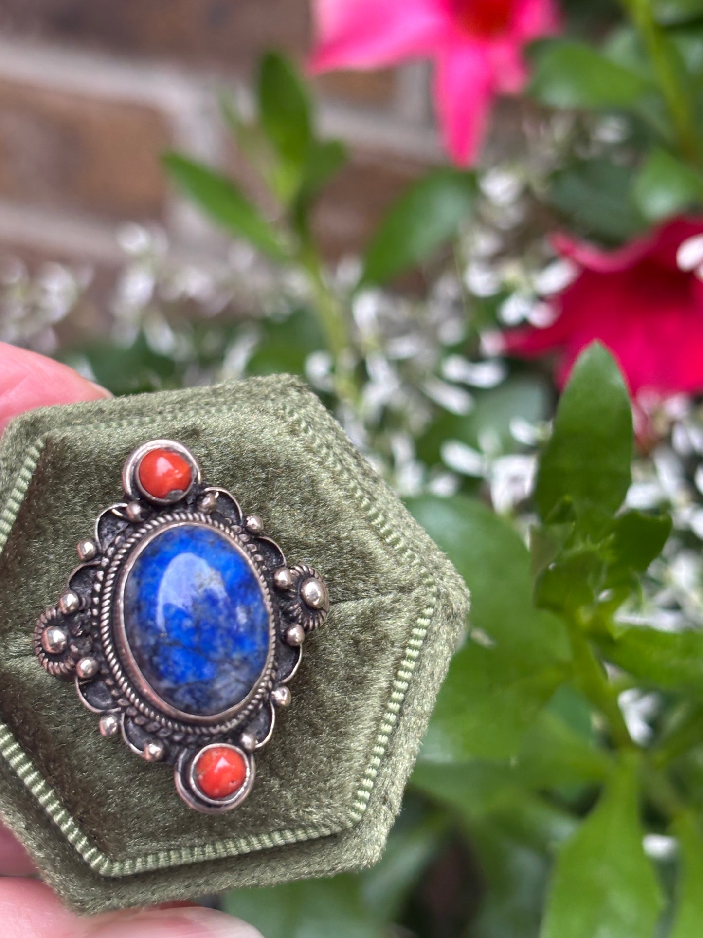 Lapis Lazuli Ring size 8.75 - Nepal
