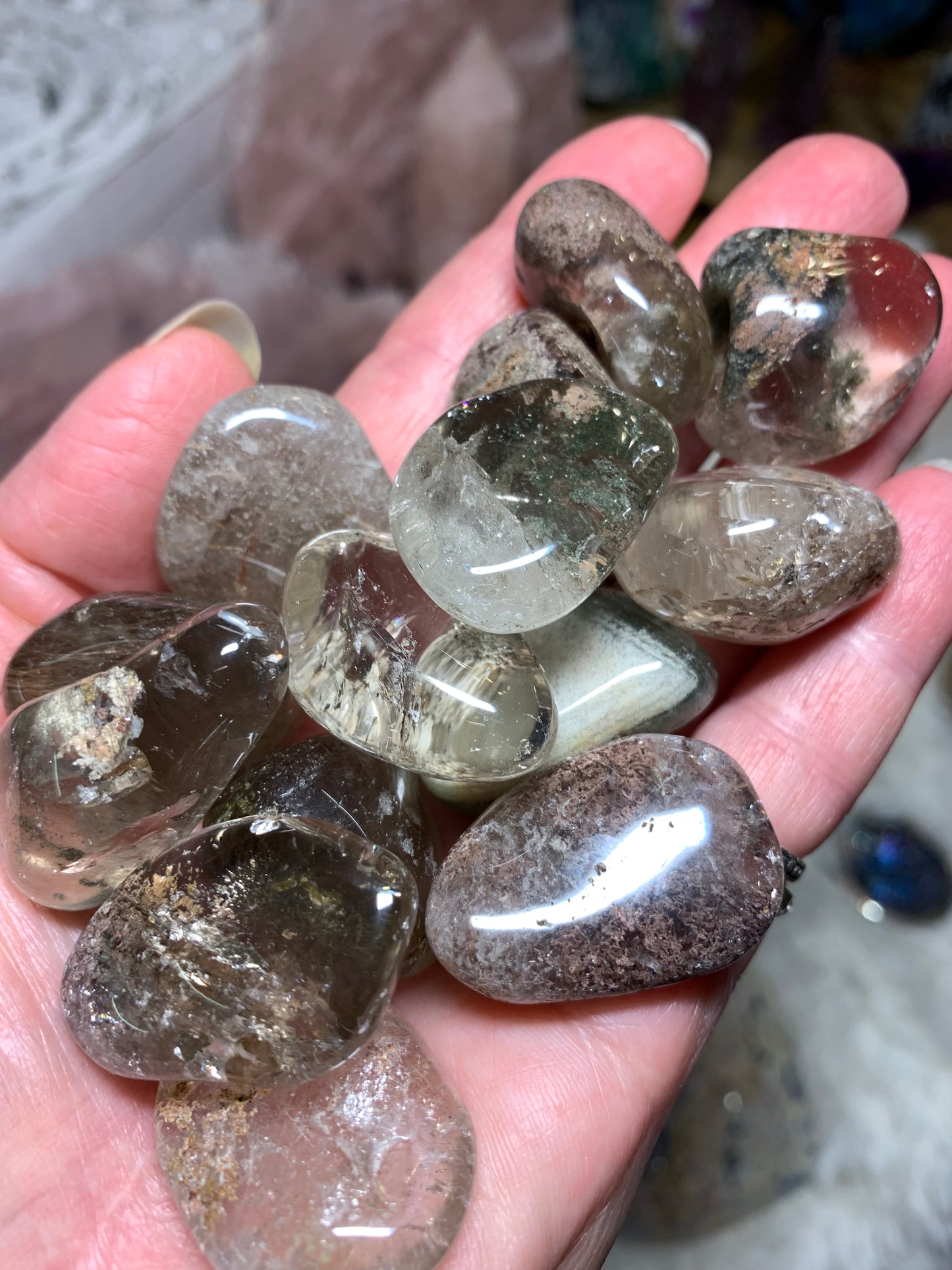 Lodalite - Garden Quartz pocket stones