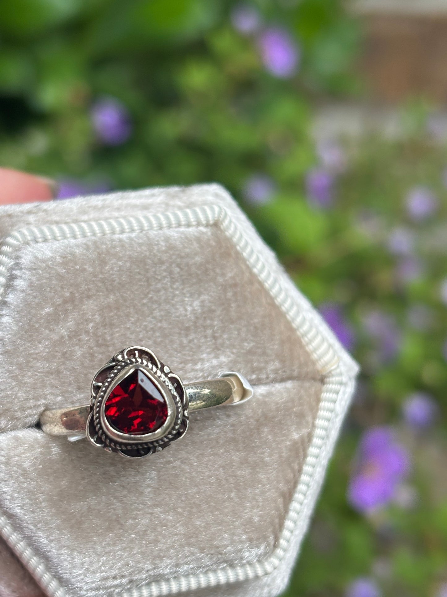 Garnet Ring size 7.5