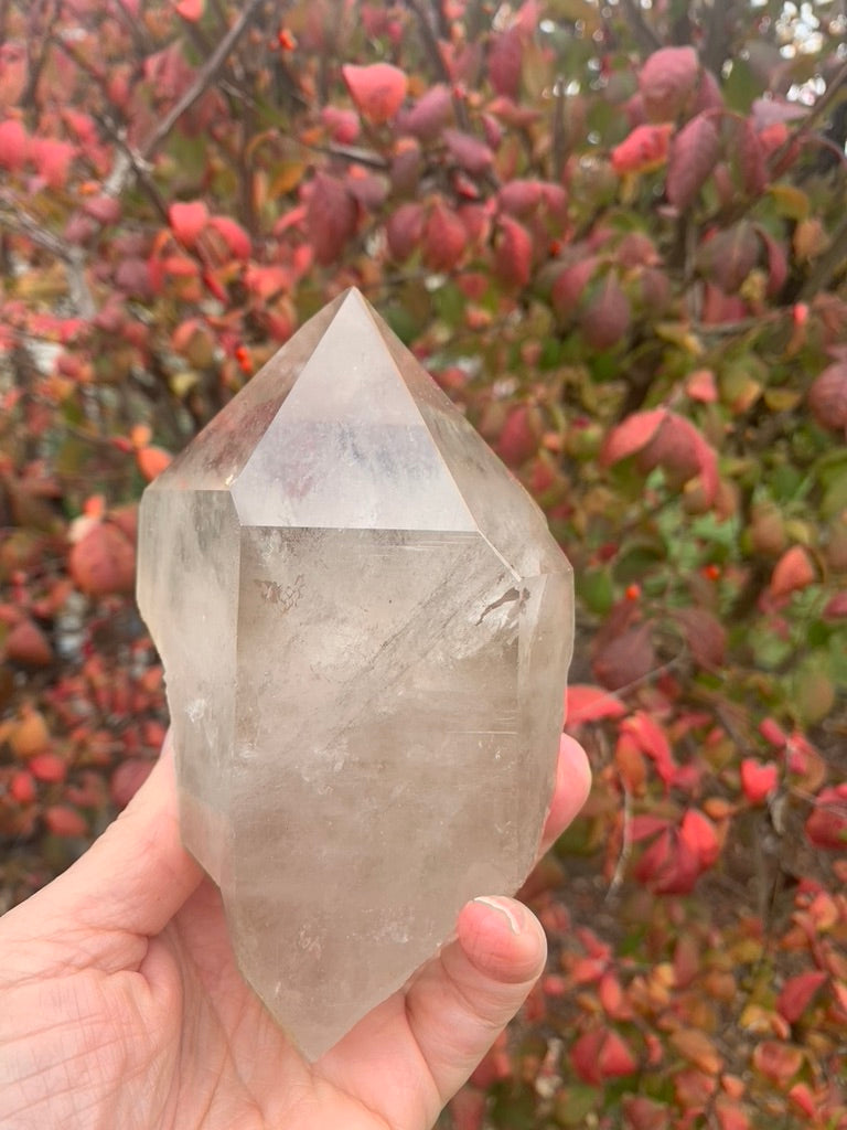 Smokey Lemurian Quartz Point