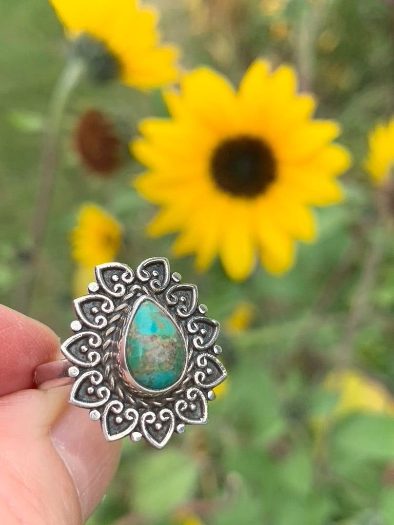 Turquoise Ring size 8