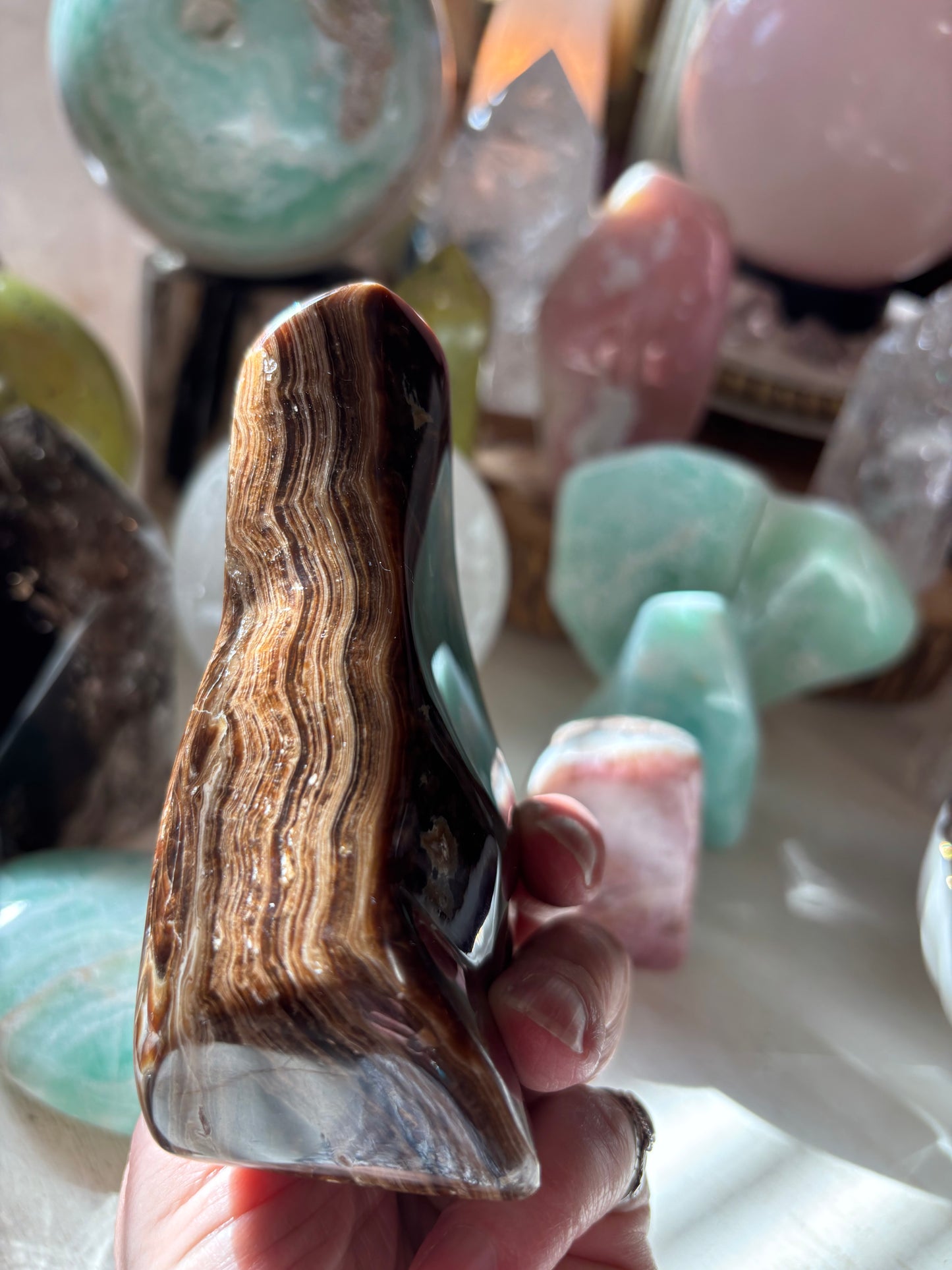 Chocolate Calcite - Free Form | Pakistan