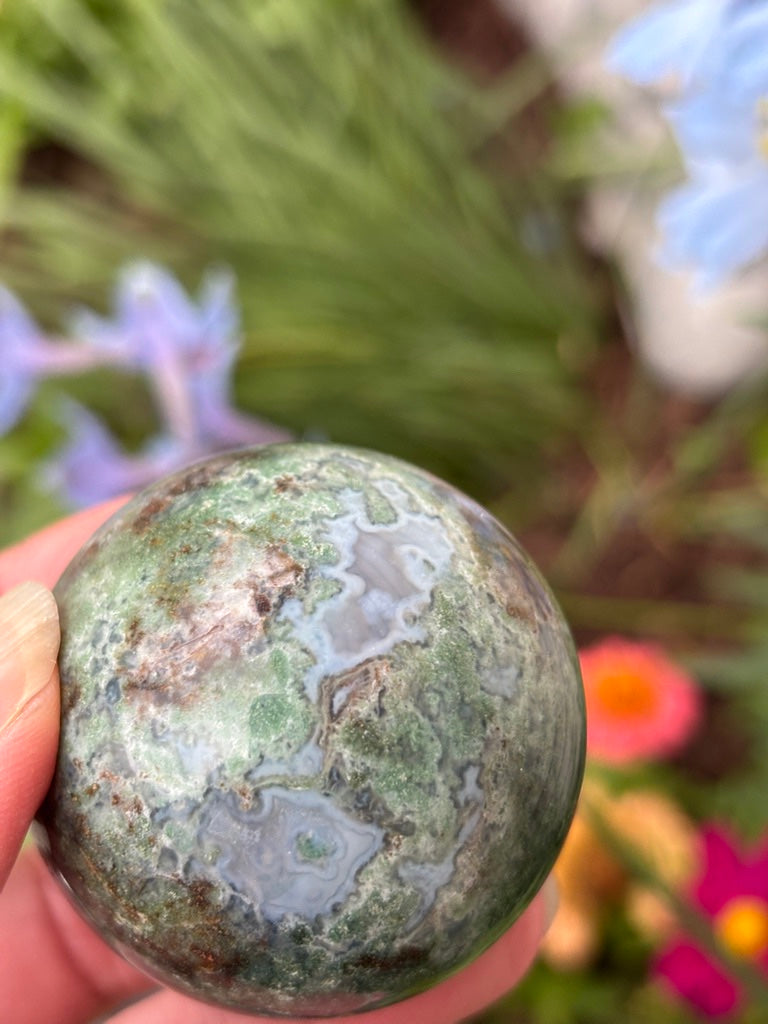 Moss Agate - Sphere