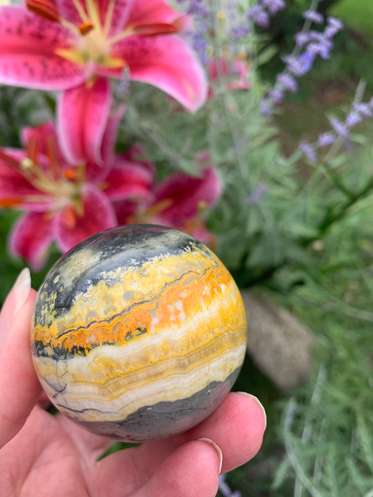 Bumble Bee Jasper Sphere