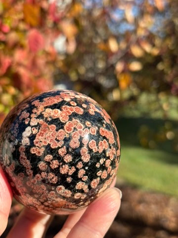 Fireworks Obsidian sphere