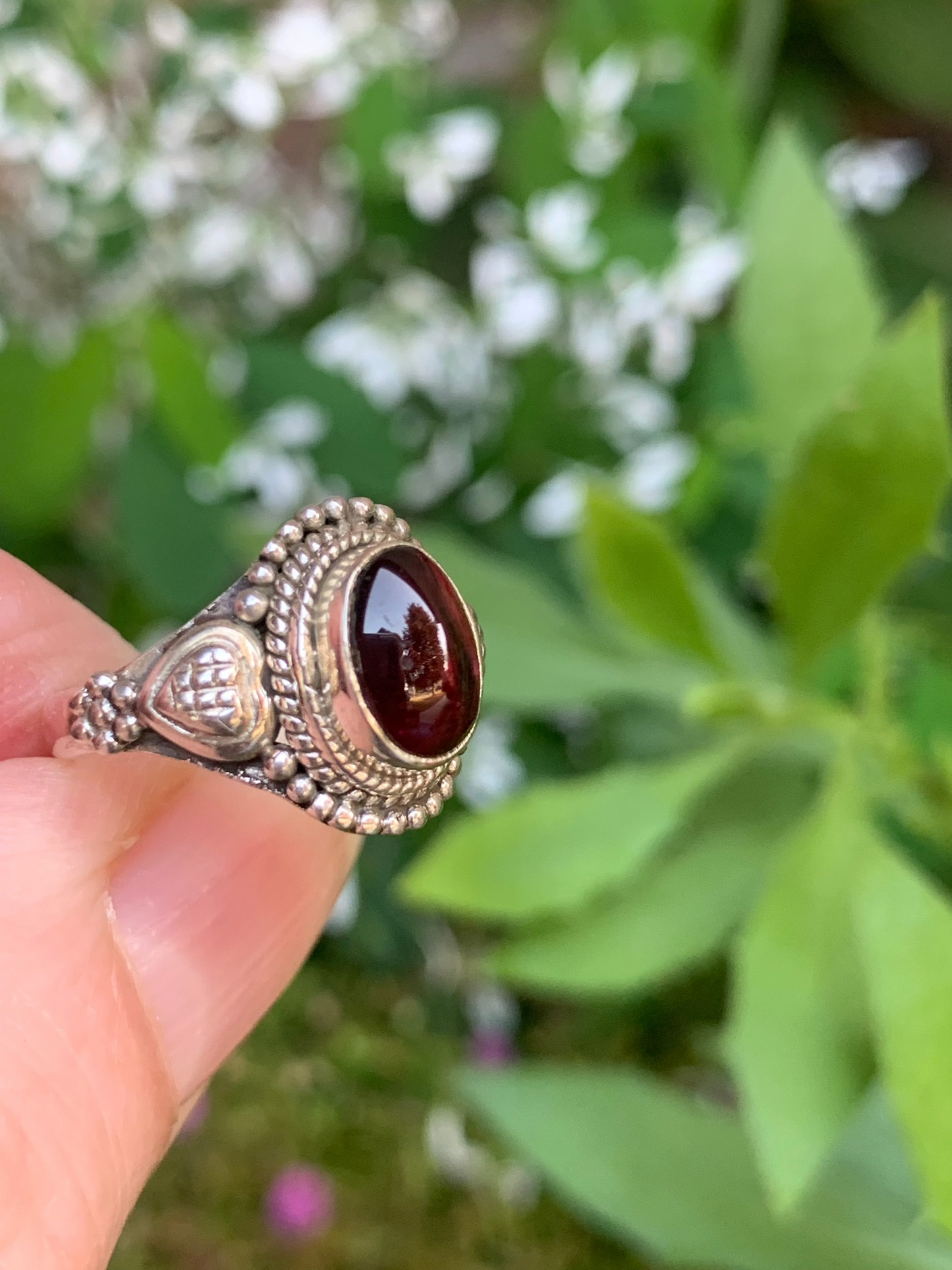 Garnet Ring size 4