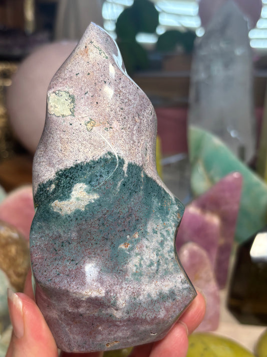 Sea Jasper - Flame - Madagascar