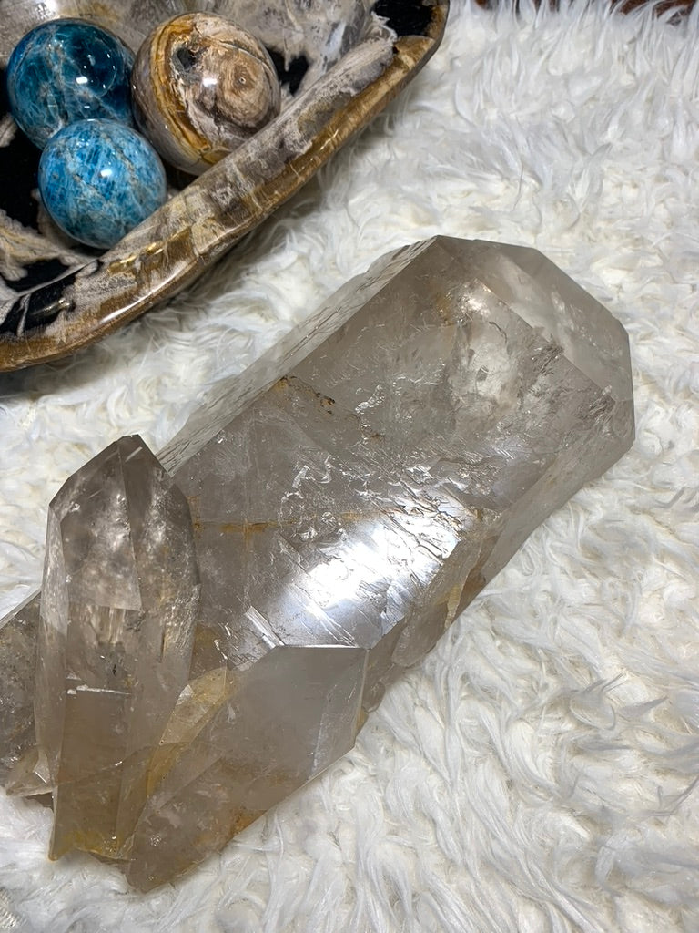 Smokey Lemurian Quartz Point