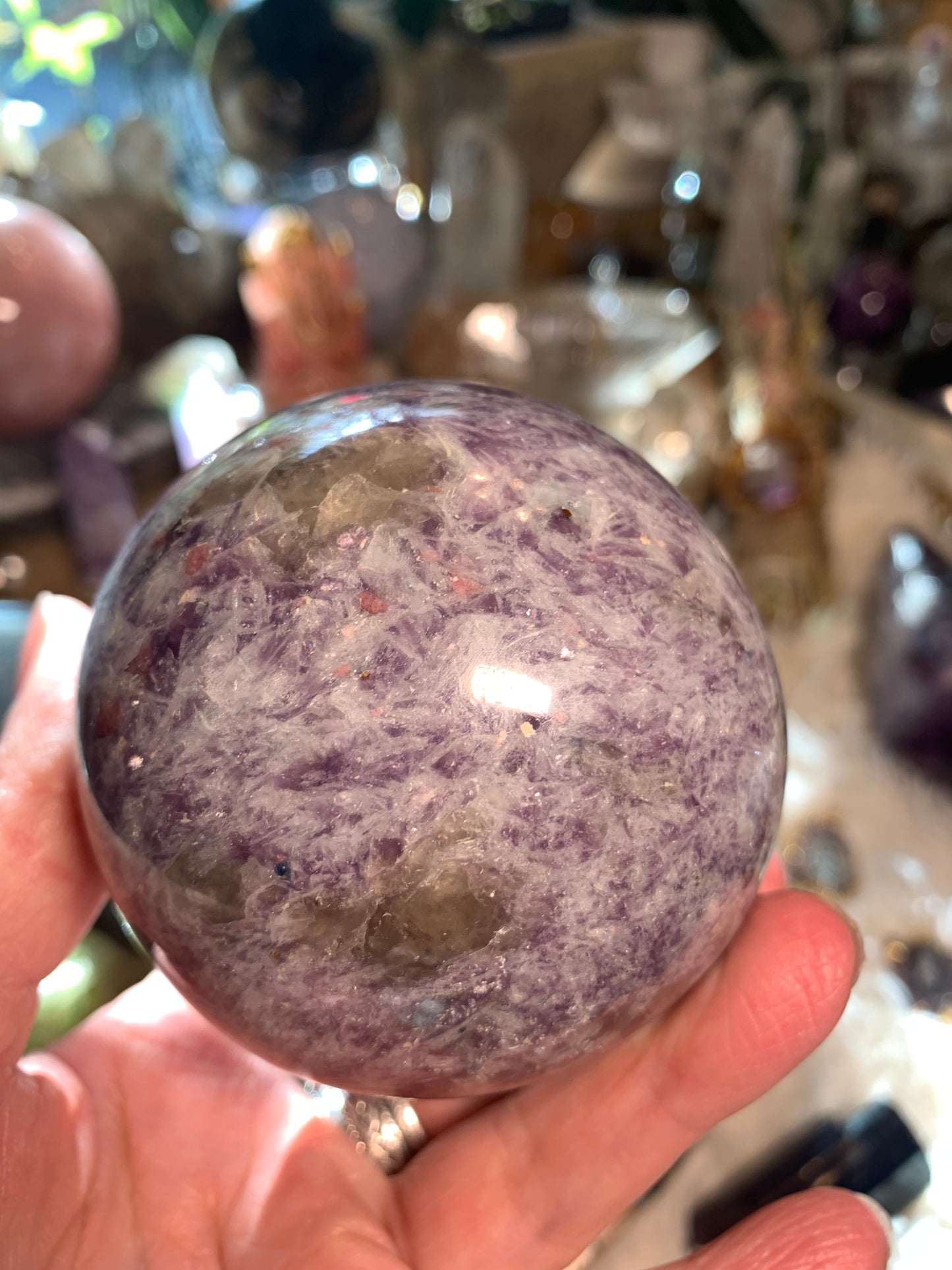 Pegmatite - Unicorn Stone Sphere - Madagascar