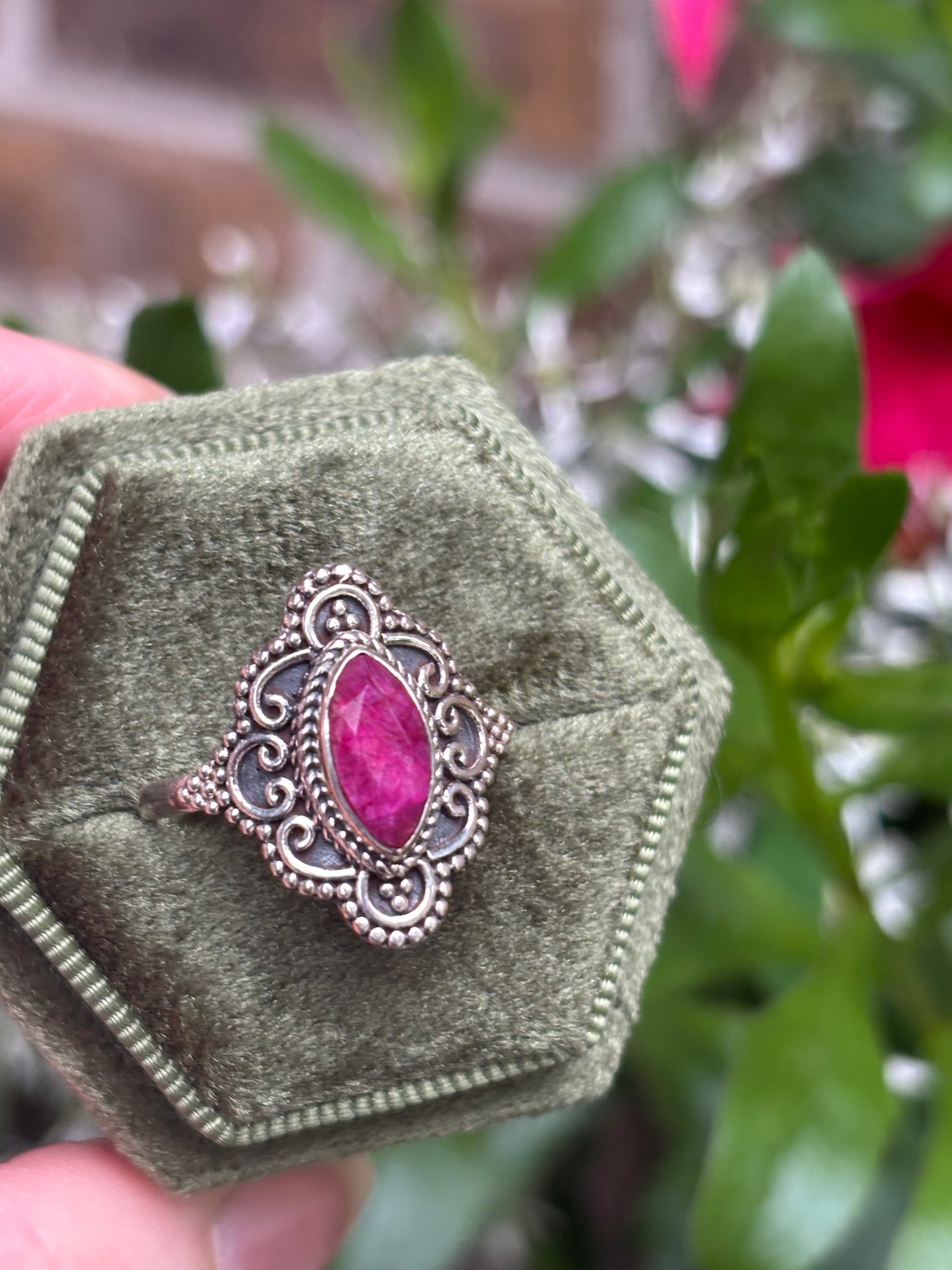 Ruby Ring size 9 - Nepal