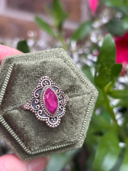 Ruby Ring size 9 - Nepal