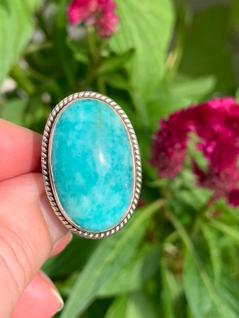 Amazonite Ring size 8.5