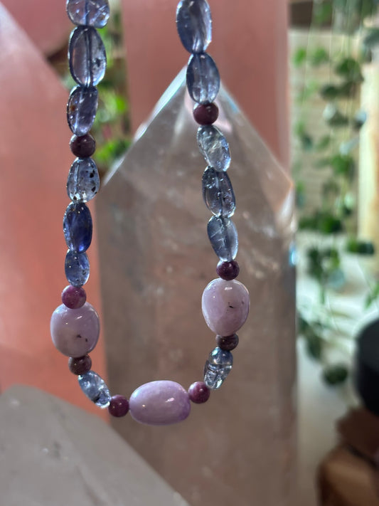 The Soul’s Embrace | Kunzite • Pink Tourmaline • Iolite