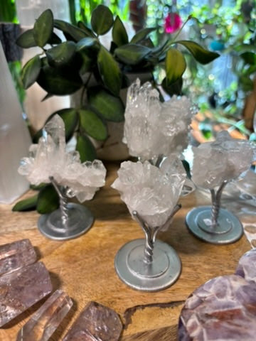 Mini Quartz Cluster on stand - Brazil