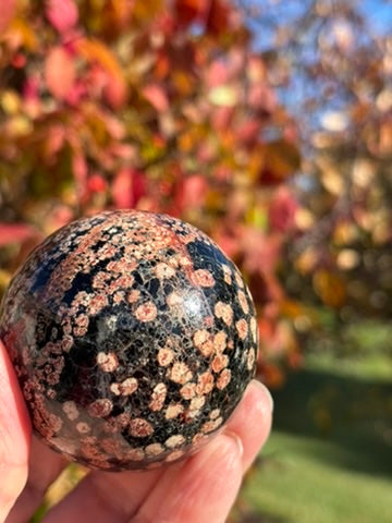 Fireworks Obsidian sphere