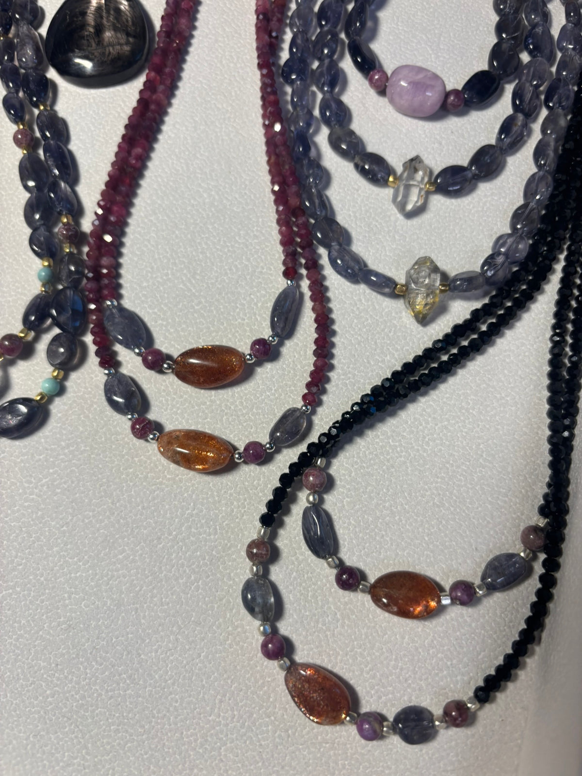 The Sacred Flame | Red Spinel • Pink Tourmaline • Sunstone • Iolite