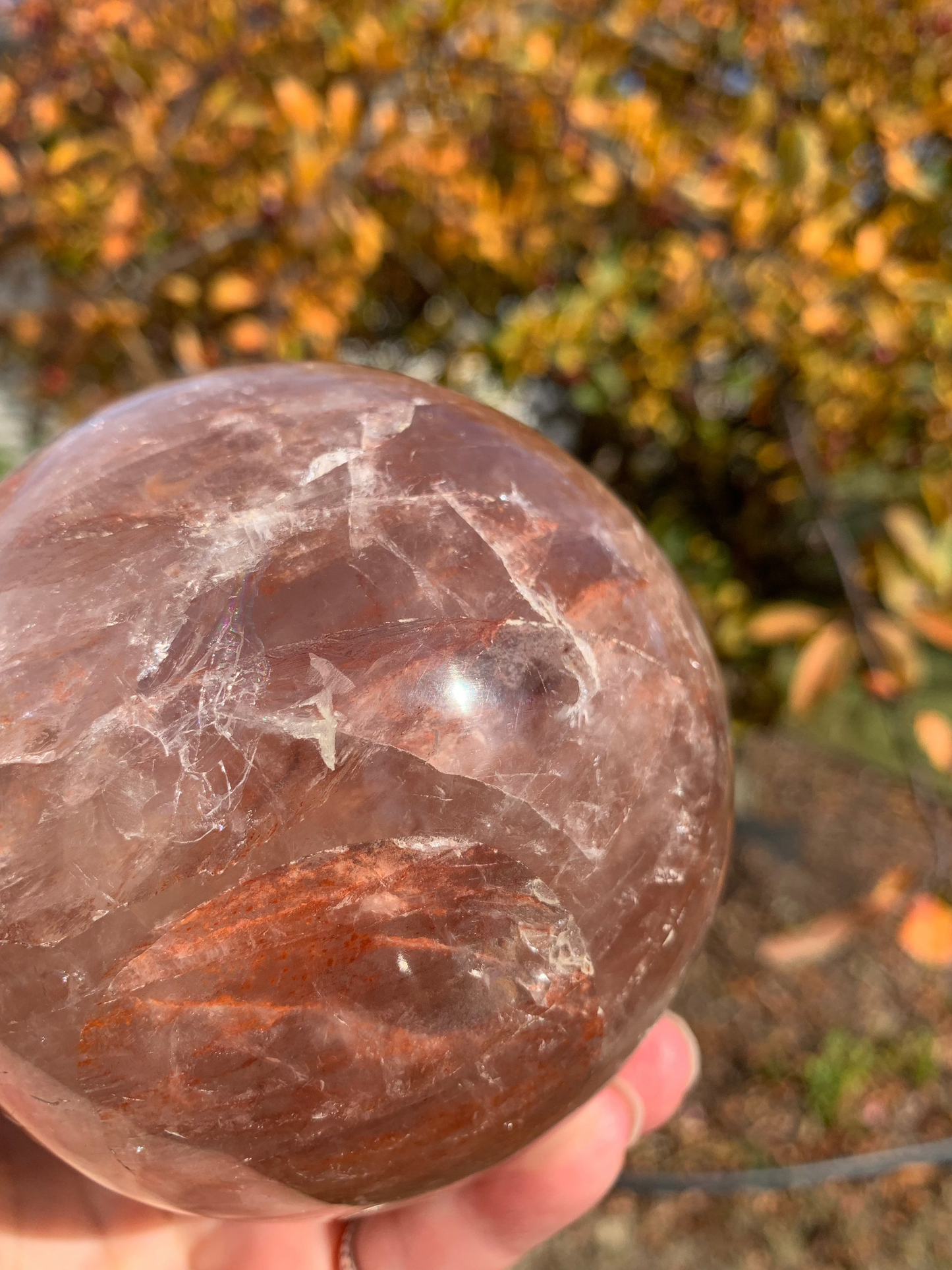 Fire Quartz Sphere