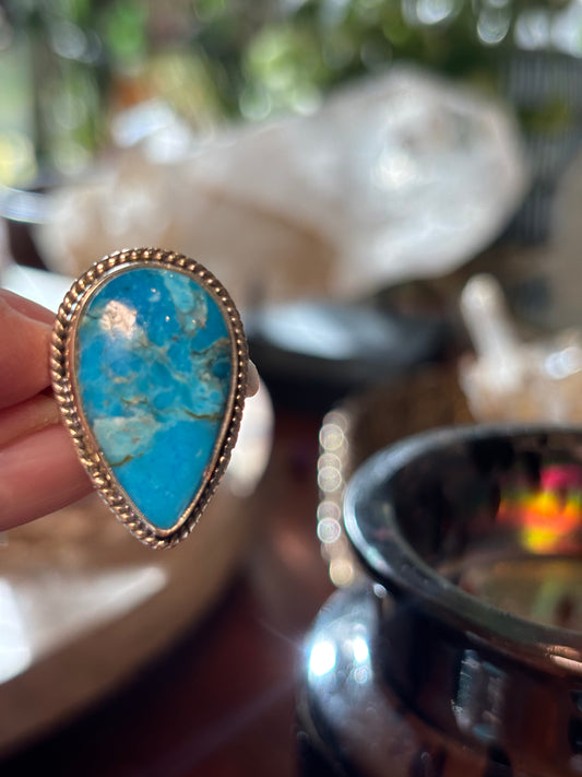 Turquoise Ring size 9