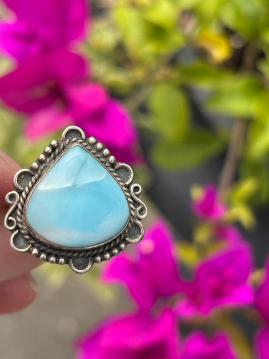 Larimar Ring Size 8