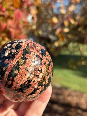 Fireworks Obsidian sphere