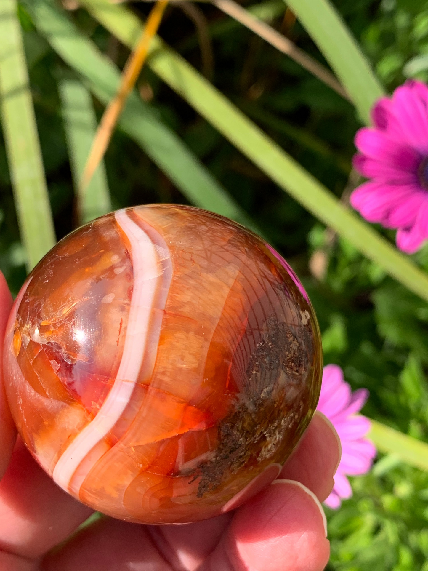 Carnelian Sphere - Madagascar