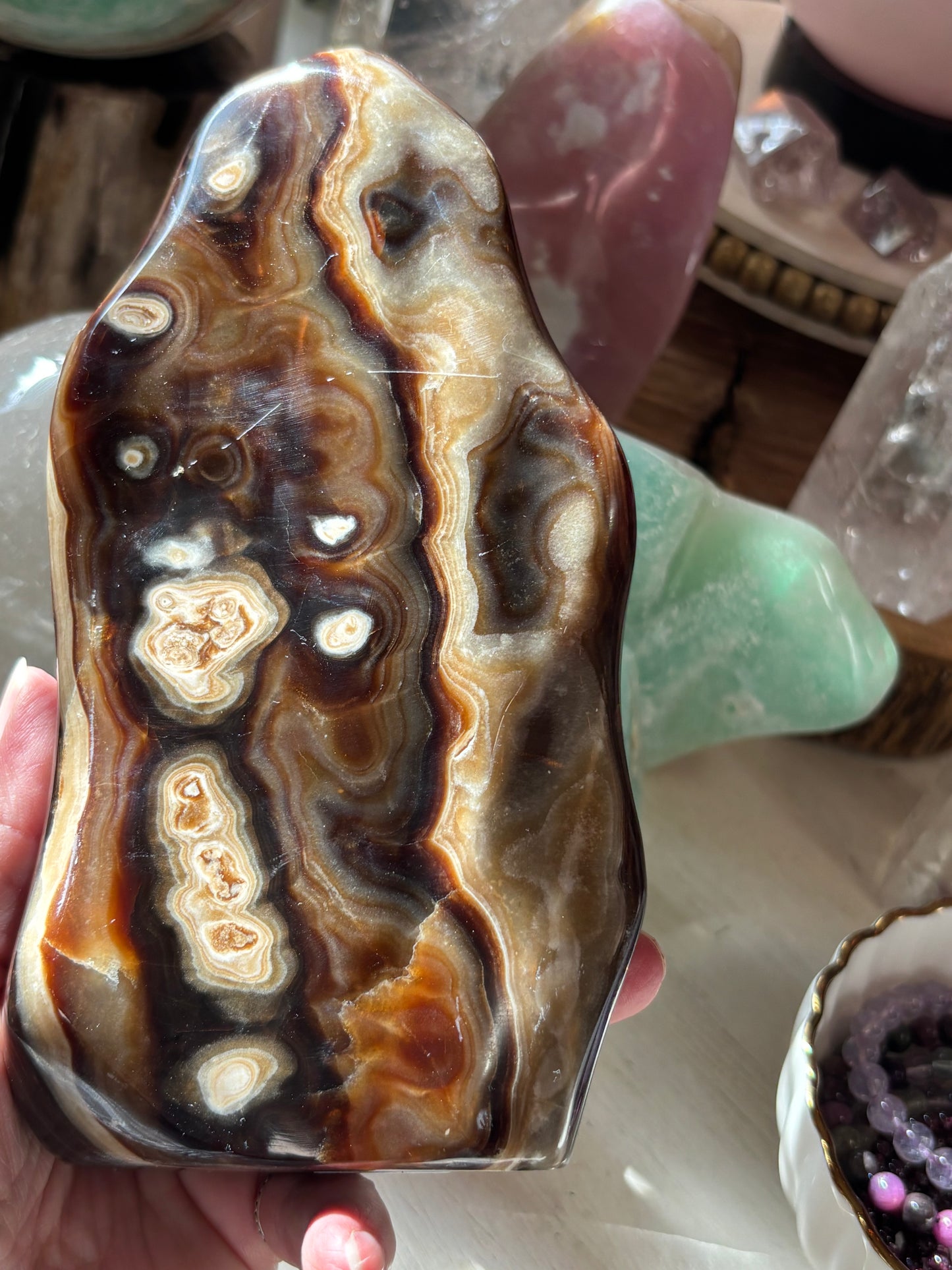 Chocolate Calcite - Free Form | Pakistan