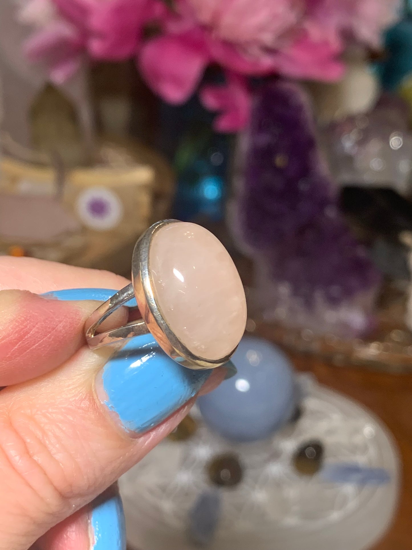 Rose Quartz Ring size 6