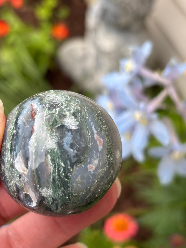 Moss Agate - Sphere