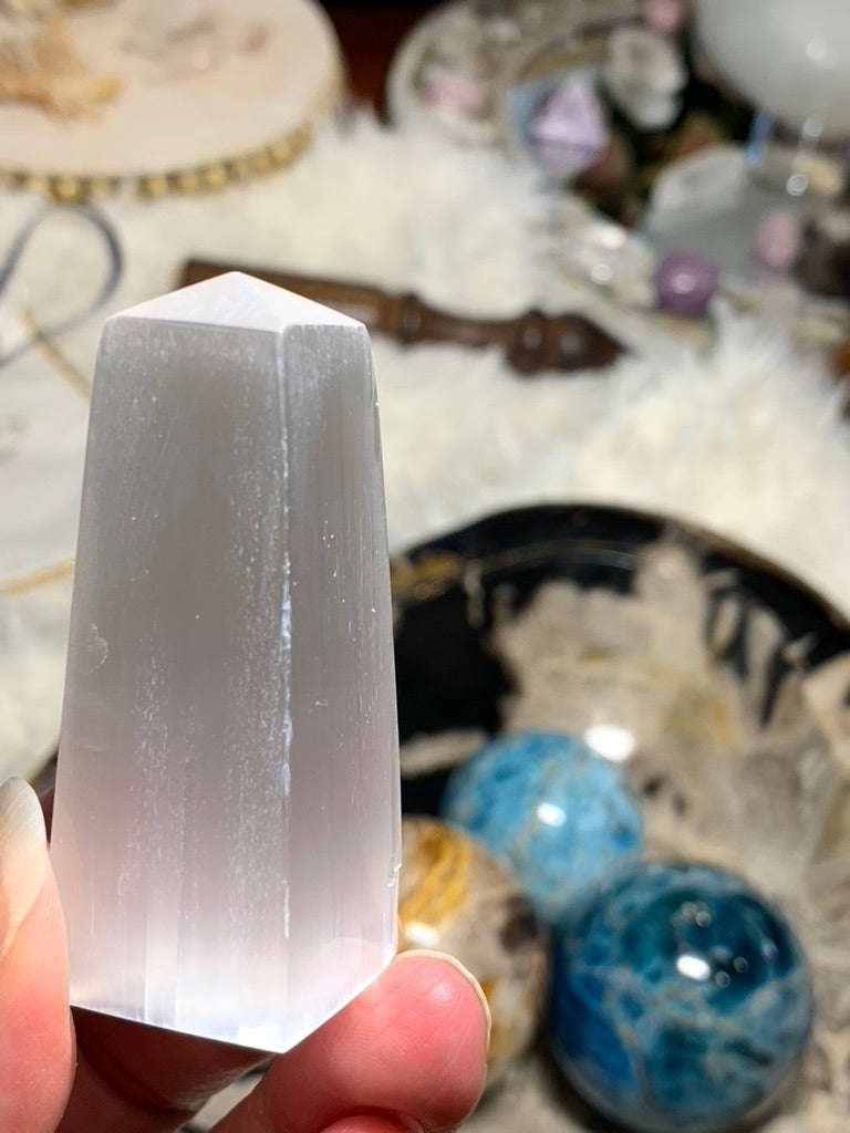 Selenite Obelisk