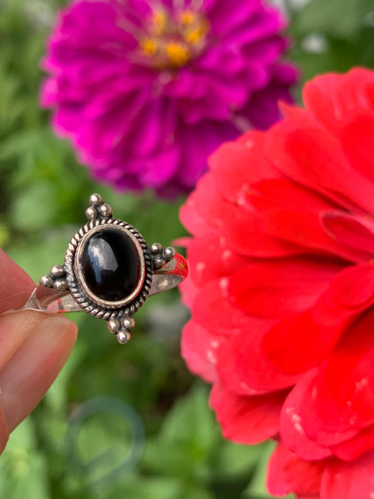 Black Onyx Ring size 7