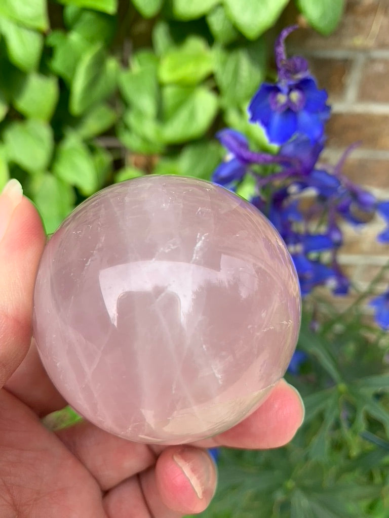 Star Rose Quartz Sphere