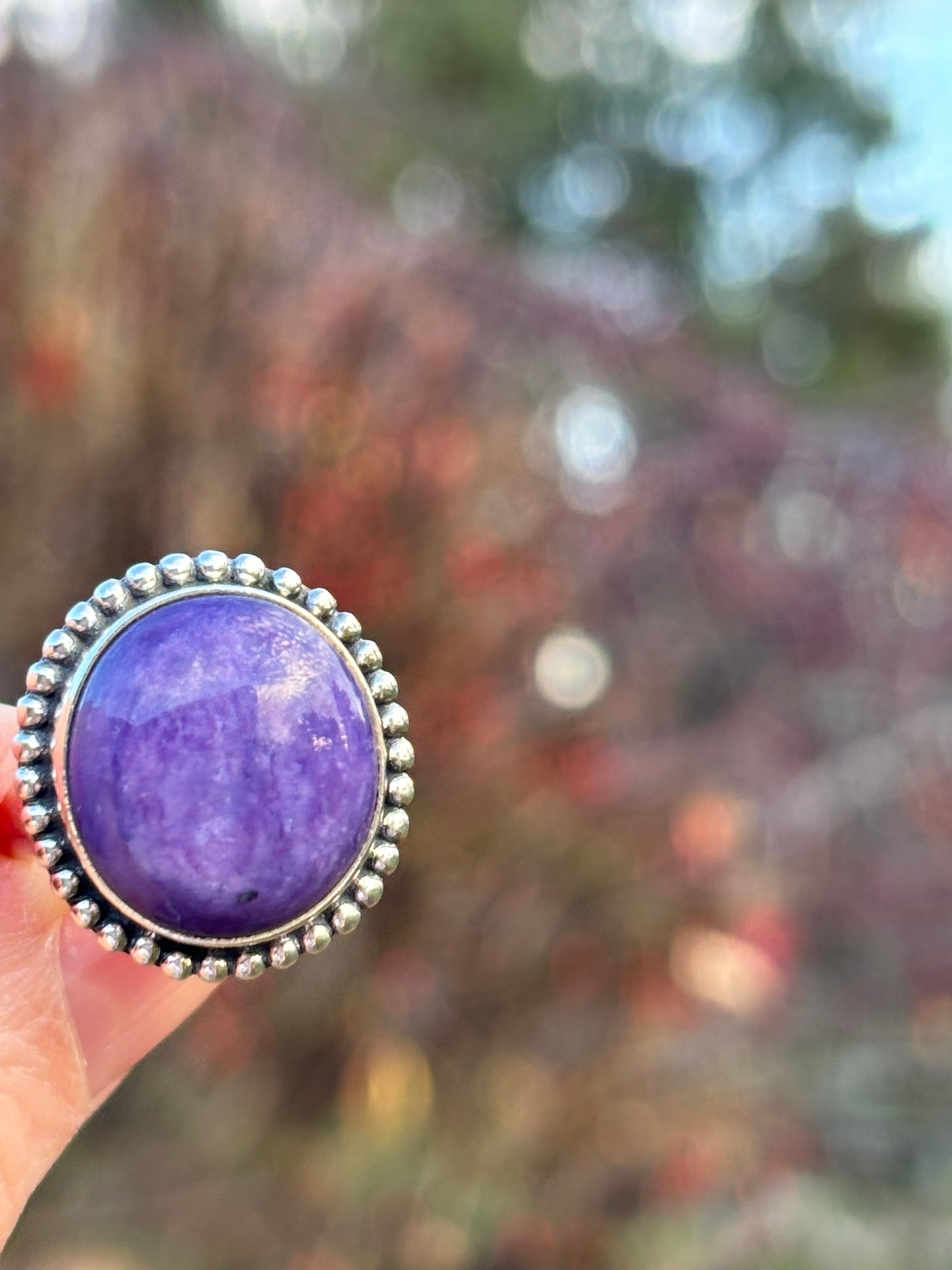 Charoite Ring size 7.75