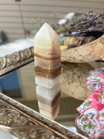 Peach Calcite tower