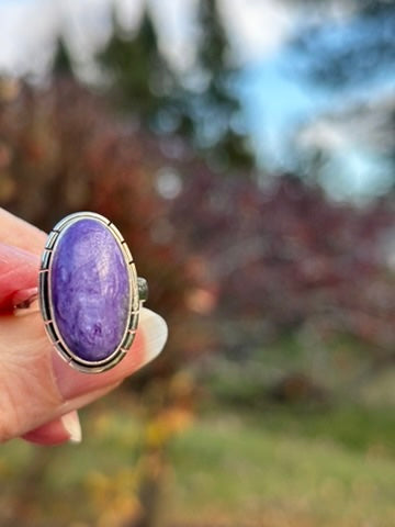 Charoite Ring size 8