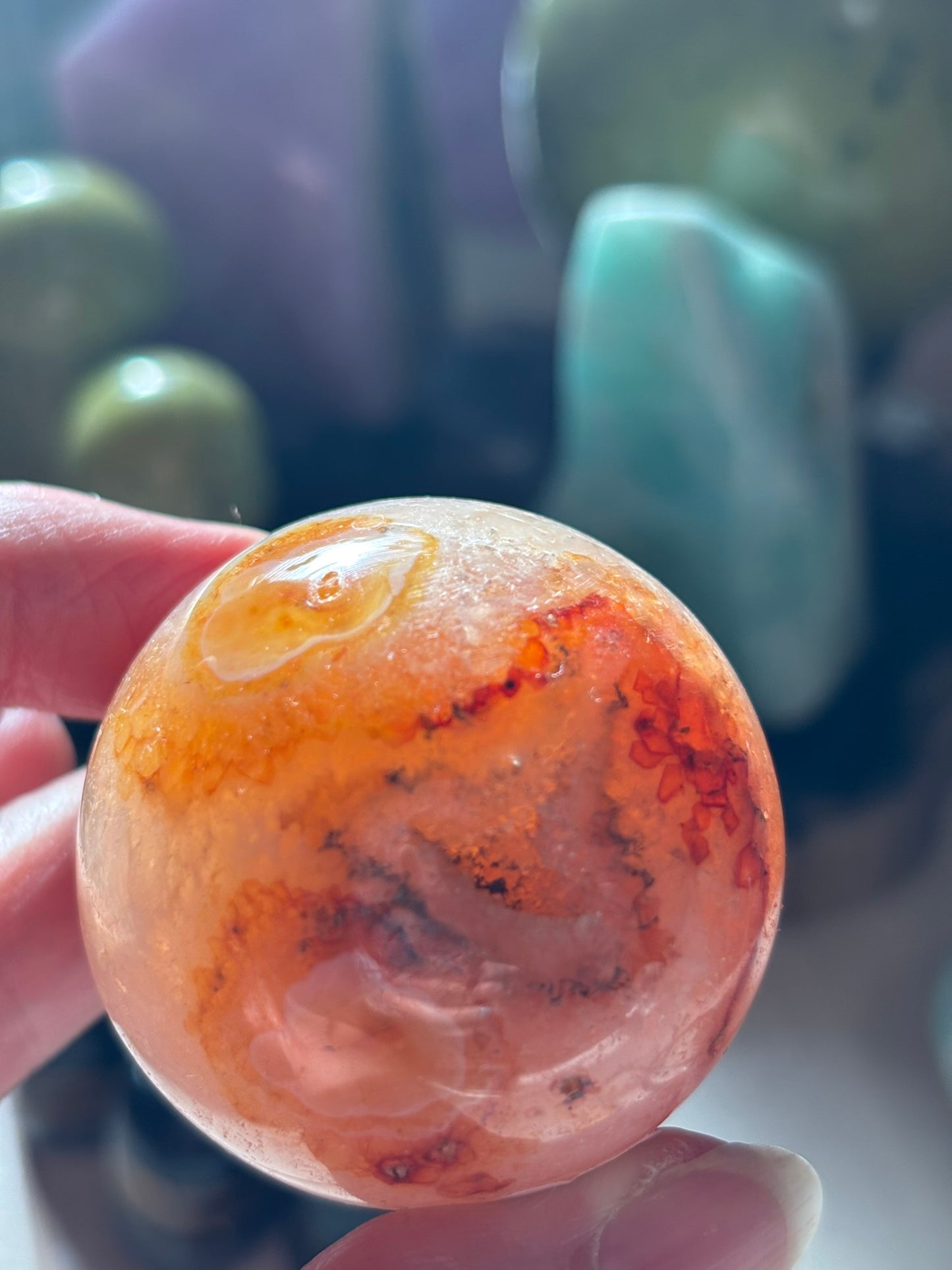 Carnelian Sphere - Madagascar - 45 mm